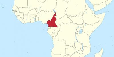 خريطة الكاميرون في غرب أفريقيا