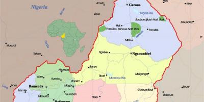 الكاميرون أفريقيا خريطة